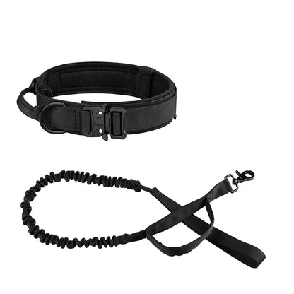 Tactical Dog Collar & Leash Set – Power, Control & Comfort for Every Adventure

Owner using tactical leash with control handle during outdoor walk
